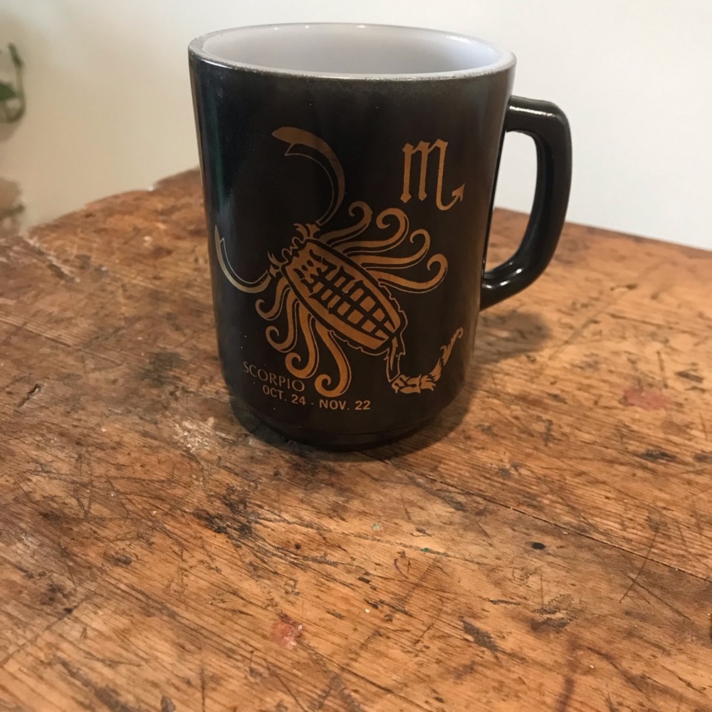 Vintage scorpion coffee mug
